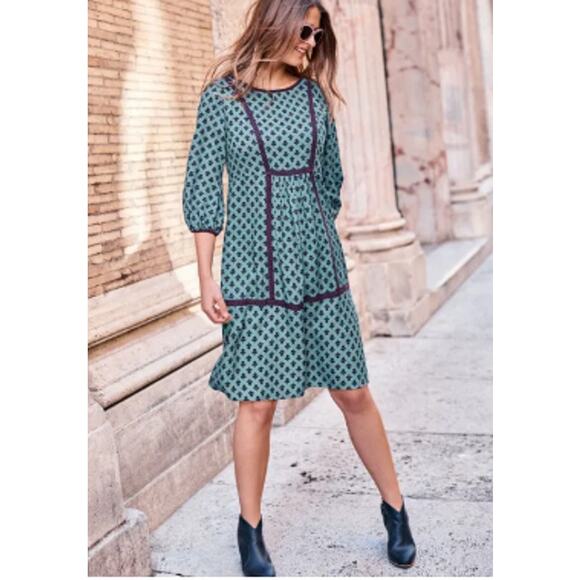 Boden Luna  Dress heritage blue US size 2P  *M - Picture 2 of 5